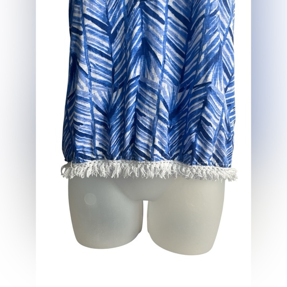 Lilly Pulitzer Lapis Blue Costa Kipper Top Size Small - Picture 3 of 5